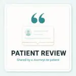 Patient review shared by a JourneyLite patient
