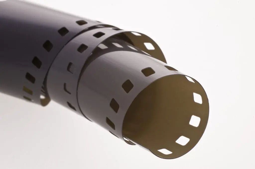 old fashioned film reel