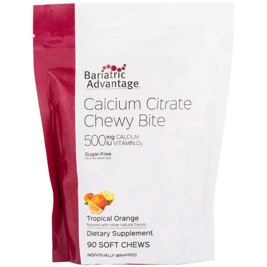 Calcium Citrate Chewy 500mg - Tropical Orange - 90 ct