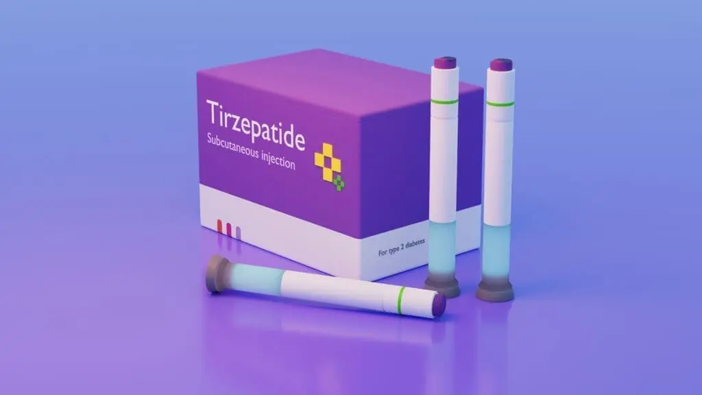 tirzepatide 3d rendering