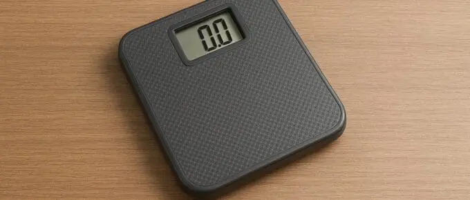 digital scale for required weight checks