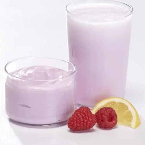 Lemon Raspberry Shake or Pudding