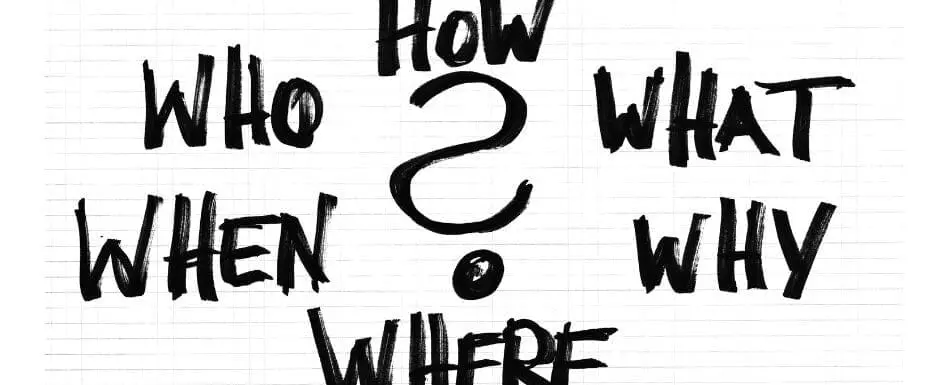 font in black letters asking multiple questions