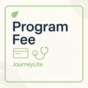 “Program Fee” graphic with credit card and stethoscope icons on a green-bordered square