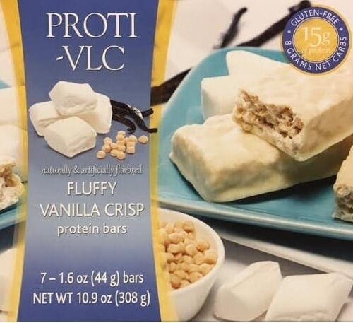 Fluffy Vanilla Crisp Proti Bars
