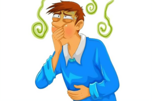 vomiting nauseated man