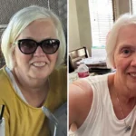 Kathleen before and after medical weight loss with Adipex showing her nearly 56-pound result at JourneyLite