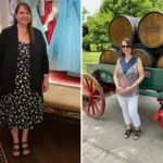 Heather before and after gastric bypass surgery showing her 111-pound weight-loss result at JourneyLite