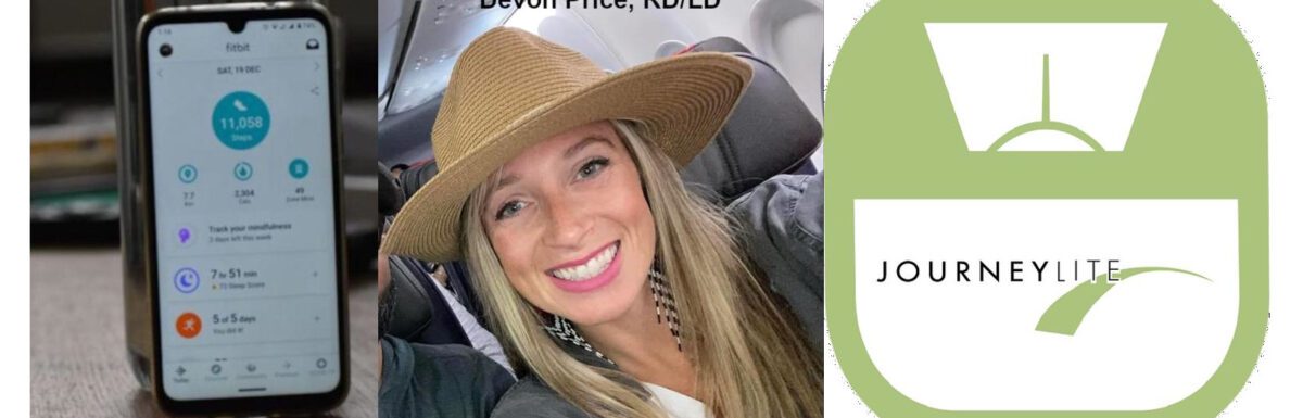 devon the dietitian with her iphone