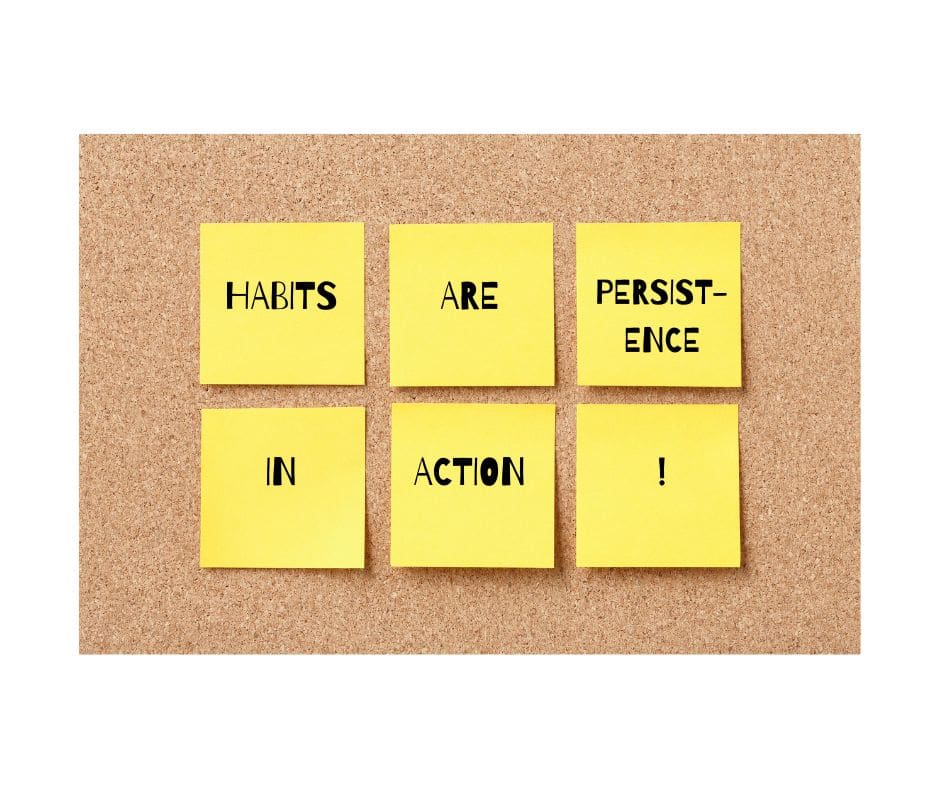 bulletin board with yellow sticky notes