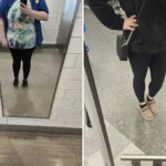 Justice before and after gastric sleeve surgery showing her 110-pound weight loss at JourneyLite