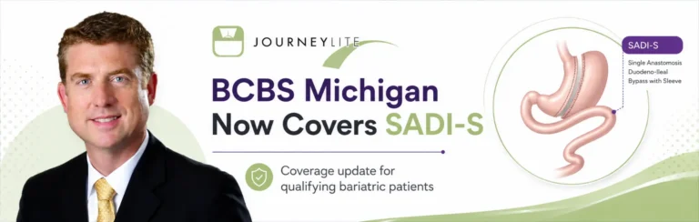 Blue Cross Blue Shield of Michigan coverage update for SADI-S weight loss surgery explained by Dr. Trace Curry