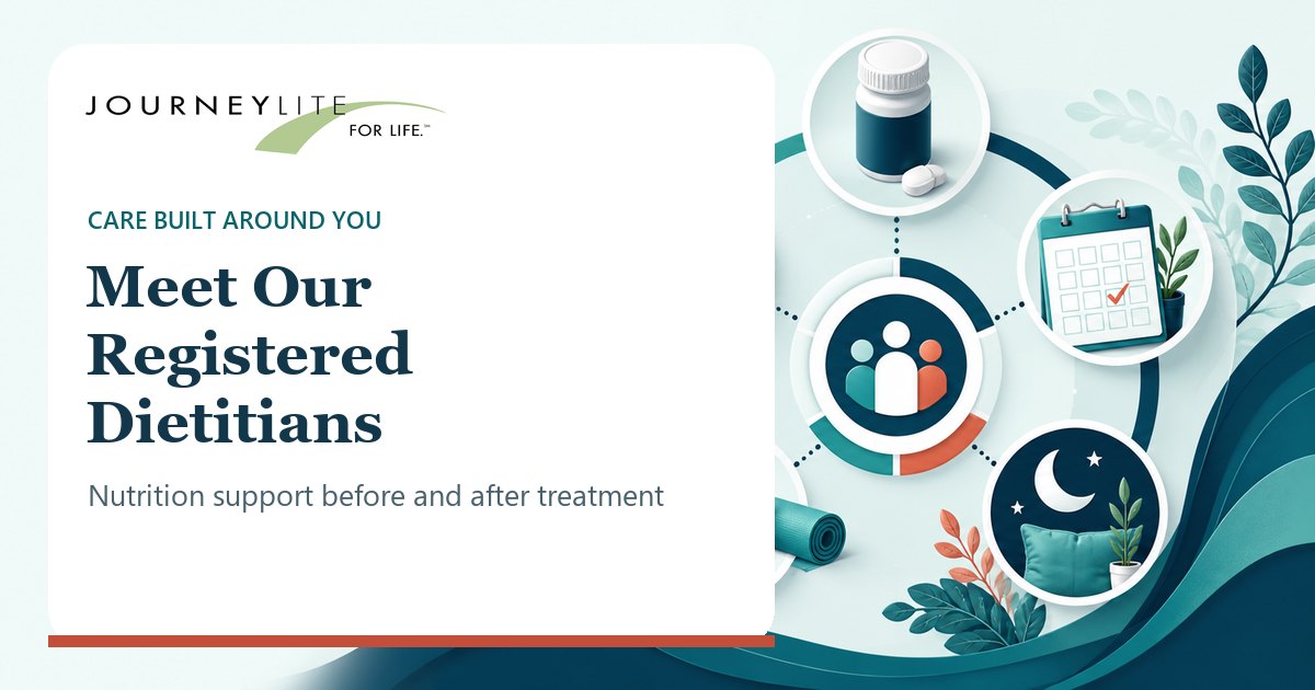 JourneyLite registered dietitians provide nutrition support before and after treatment
