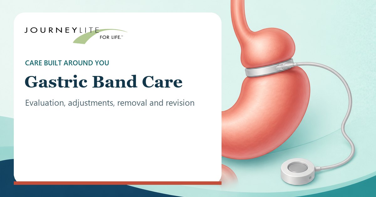 JourneyLite gastric band evaluation, adjustments, removal and revision care