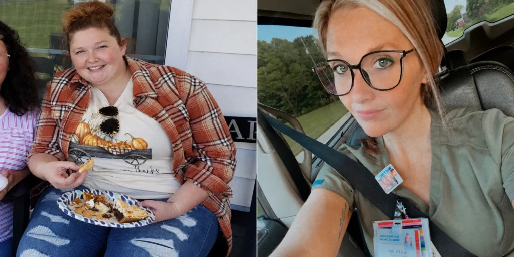 Katy before and after gastric sleeve surgery at JourneyLite after losing 146 pounds